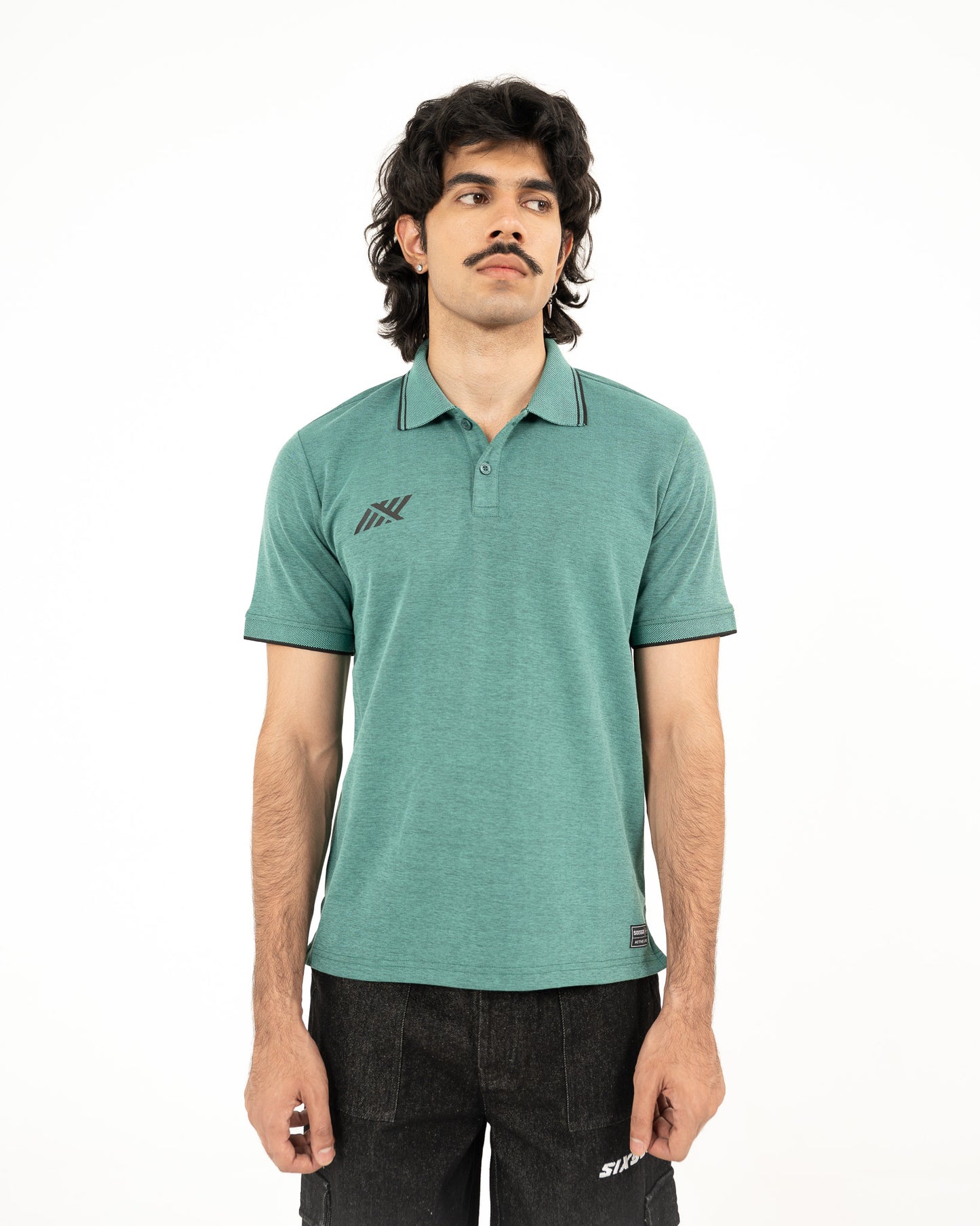 SHORE RELAXED POLO IN EMERALD