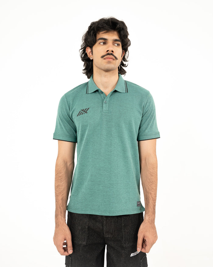 SHORE RELAXED POLO IN EMERALD