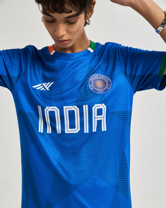 Champions Wear Blue India Fan Jersey