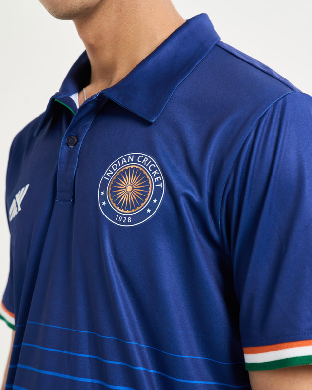Blue Rush India Fan Polo T-shirt