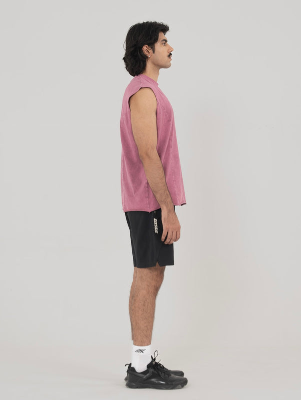 AFTERBURN MUSCLE TEE IN MAUVE