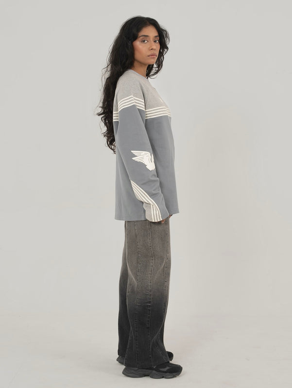 GLACIER TEE IN SLATE GREY