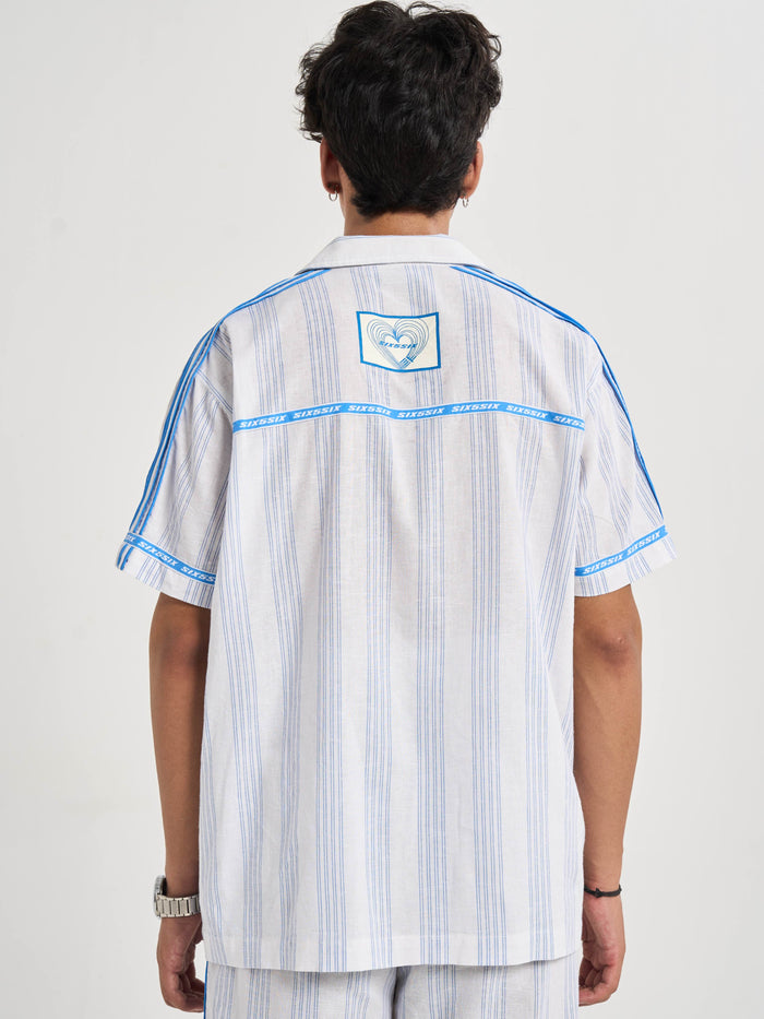 Amalfi Pinstripe Coord Shirt