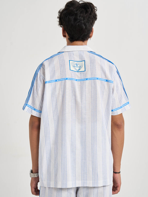 Amalfi Pinstripe Coord Shirt