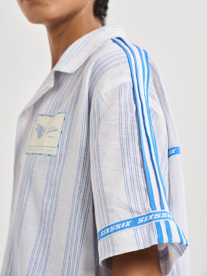 Amalfi Pinstripe Coord Shirt