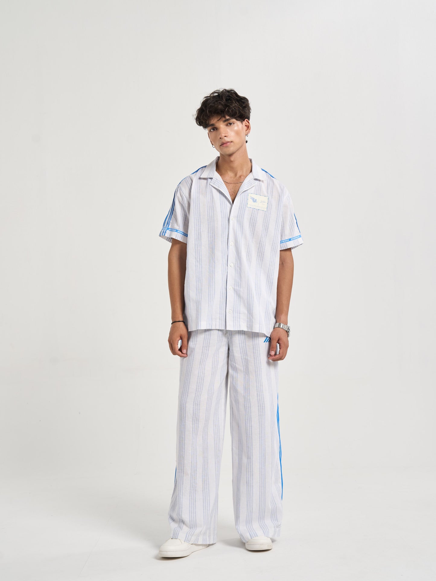 Amalfi Pinstripe Coord Shirt