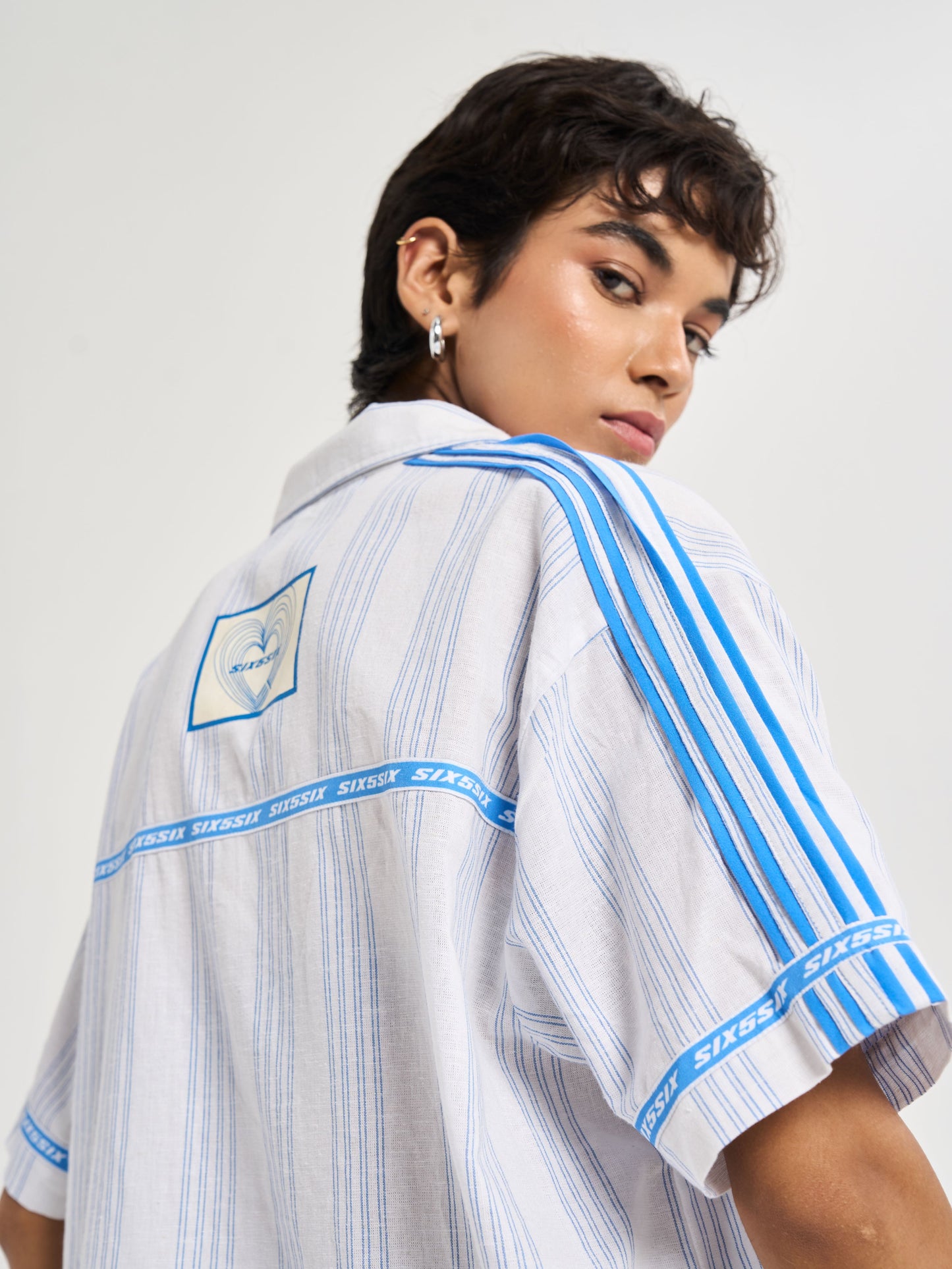 Amalfi Pinstripe Coord Shirt