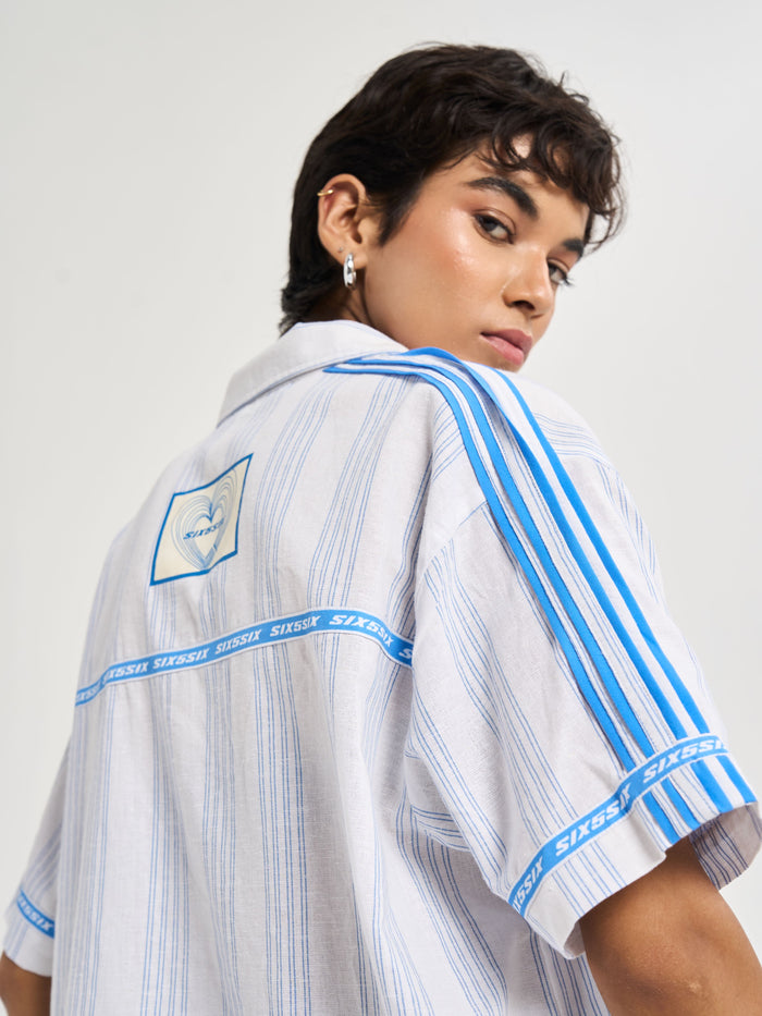 Amalfi Pinstripe Coord Shirt