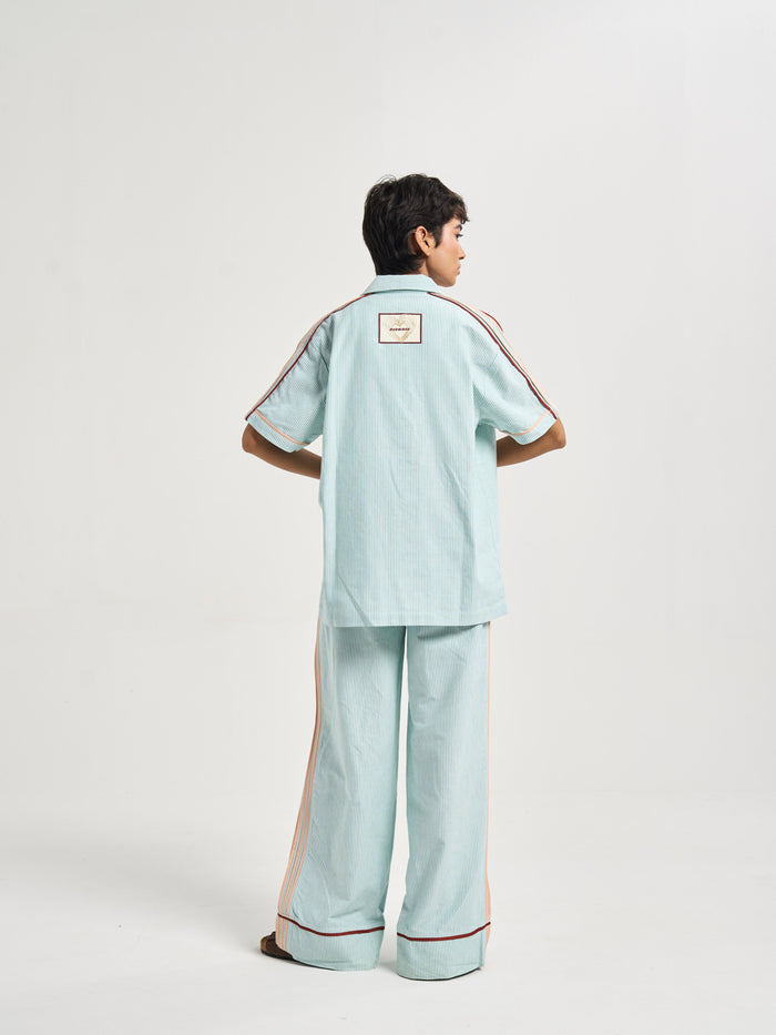 Heartline Striped Coord Shirt