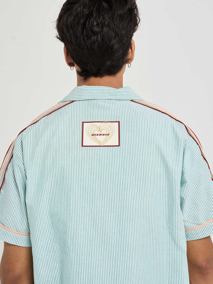 Heartline Striped Coord Shirt