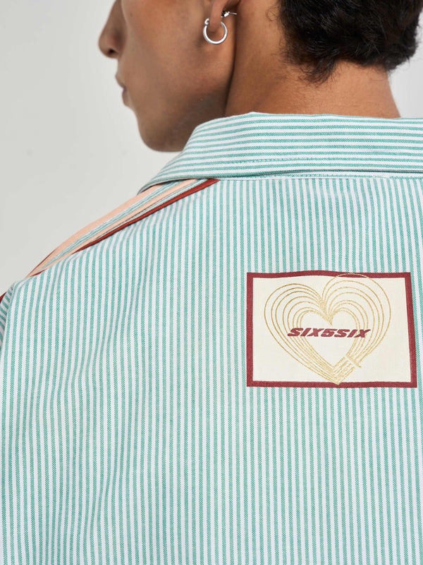 Heartline Striped Coord Shirt