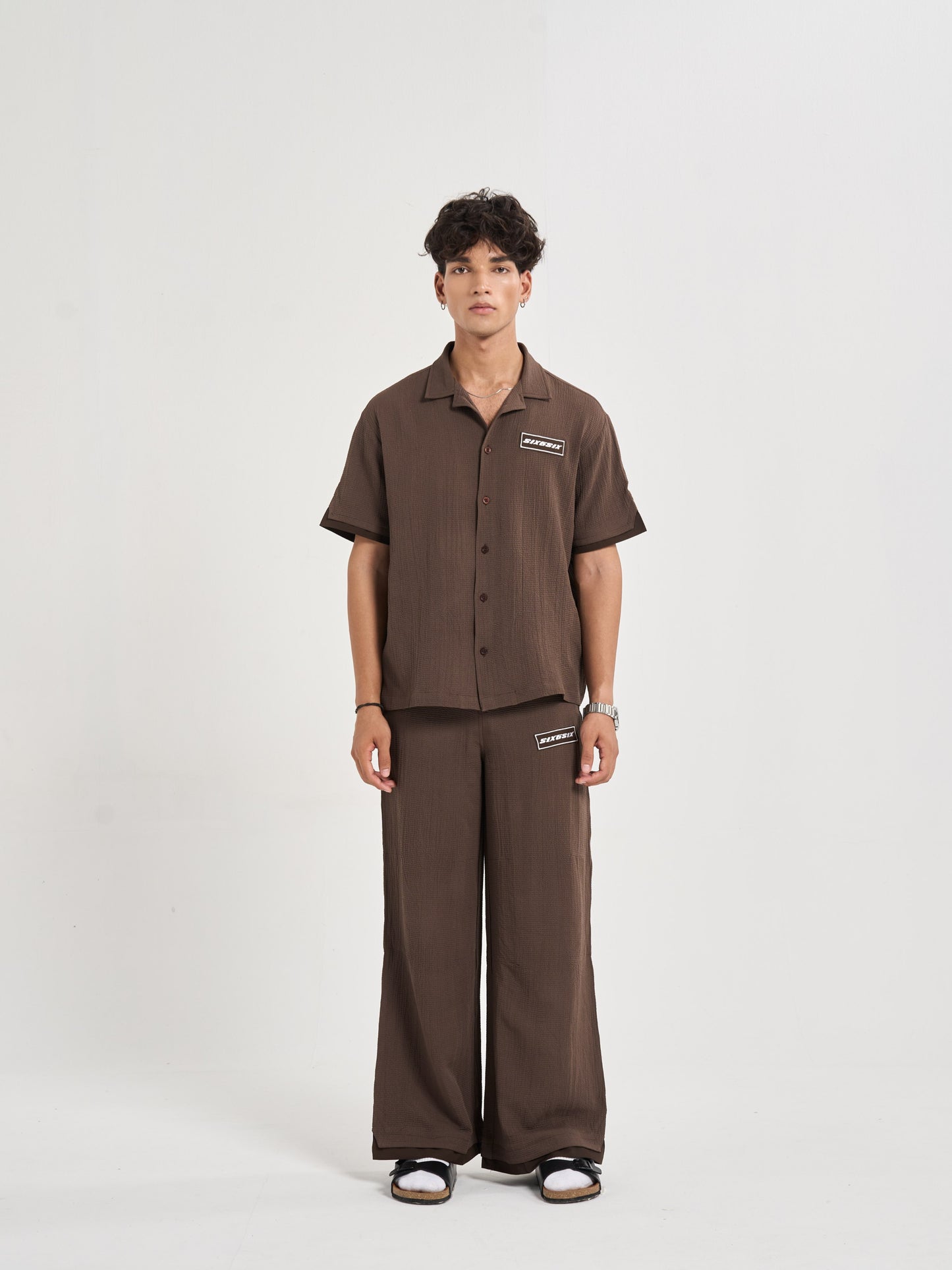 Espresso Chiffon Coord Pants