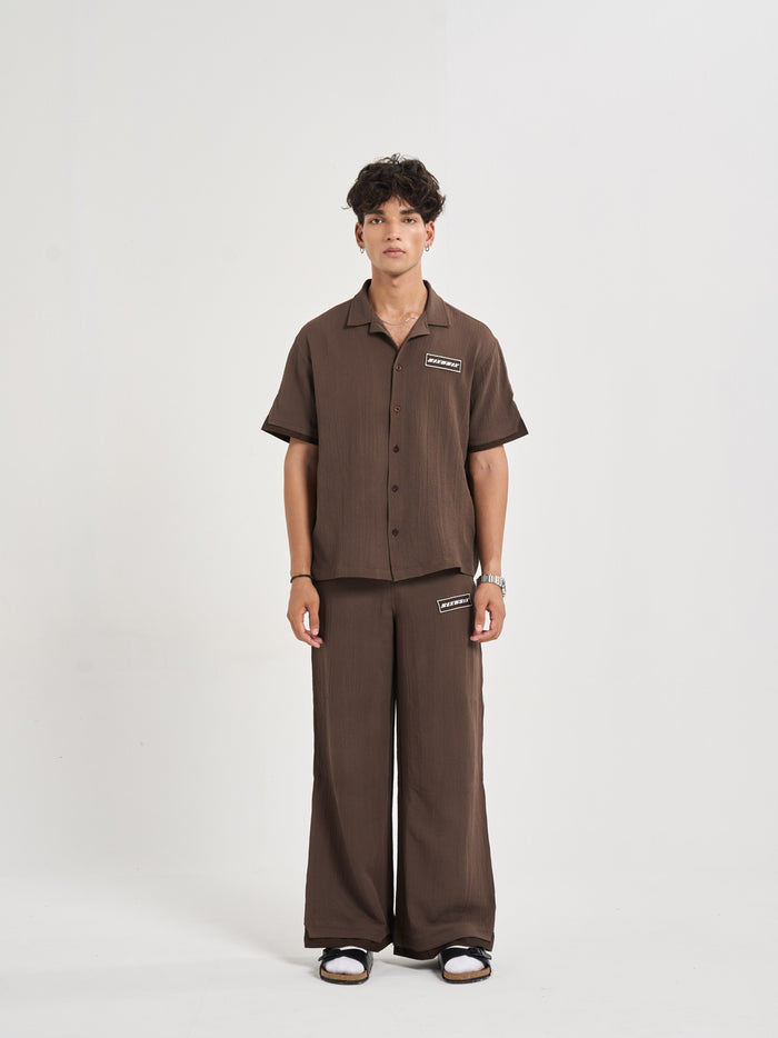 Espresso Chiffon Coord Pants