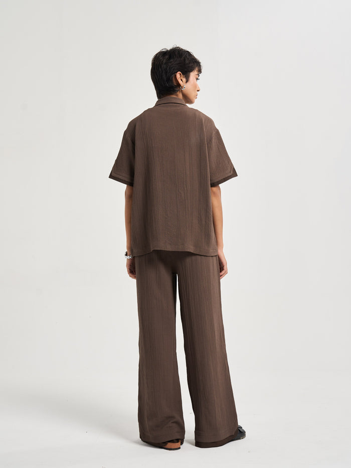 Espresso Chiffon Coord Pants
