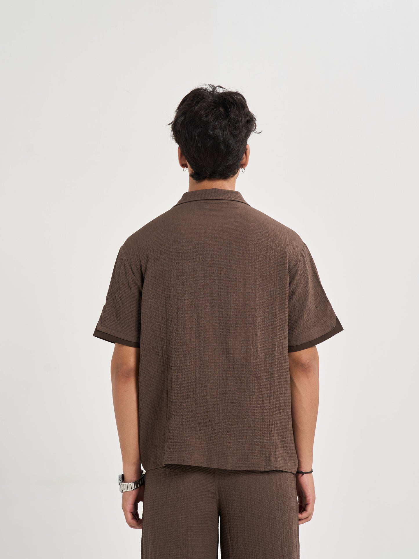 Espresso Chiffon Coord Shirt
