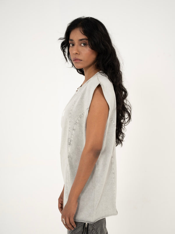 AFTERBURN MUSCLE TEE IN CONCRETE