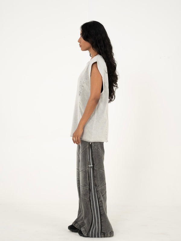 AFTERBURN MUSCLE TEE IN CONCRETE