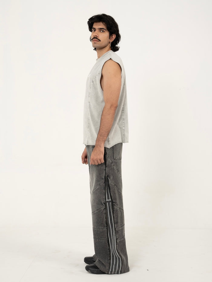 AFTERBURN MUSCLE TEE IN CONCRETE