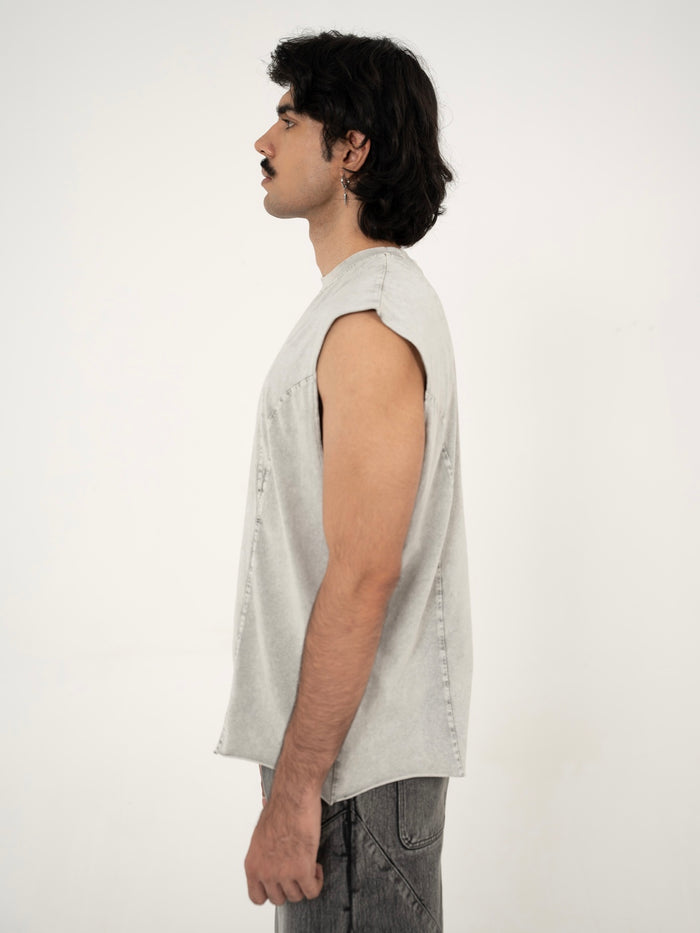 AFTERBURN MUSCLE TEE IN CONCRETE