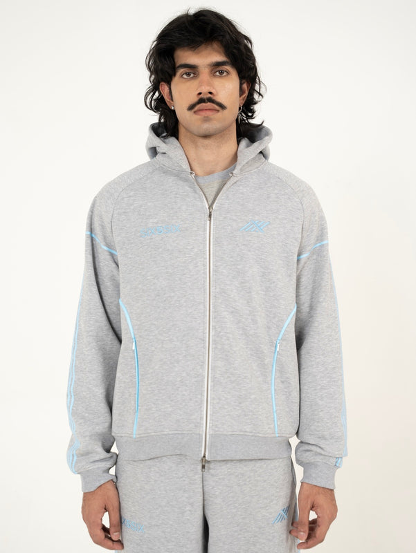 TOUCHSTONE TRACK JACKET IN MELANGE