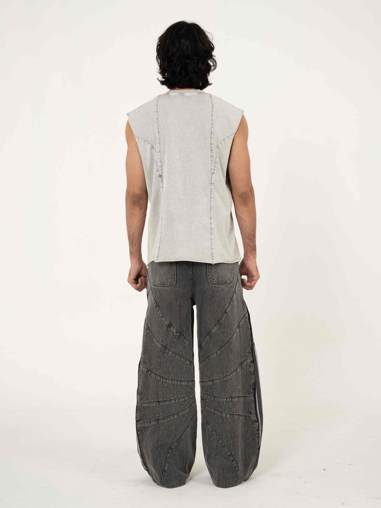 AFTERBURN MUSCLE TEE IN CONCRETE