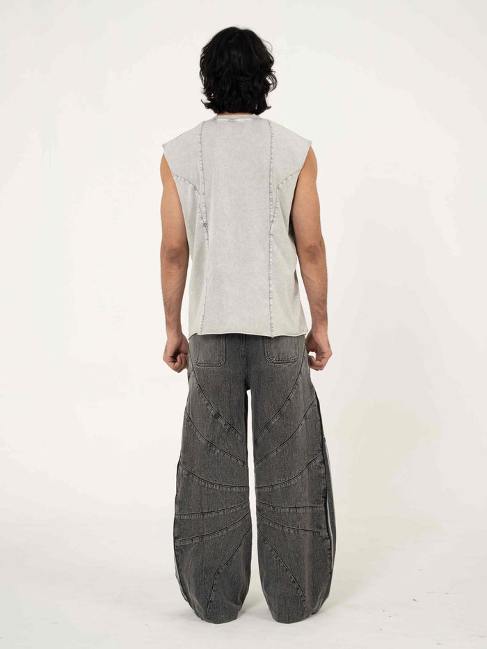 AFTERBURN MUSCLE TEE IN CONCRETE