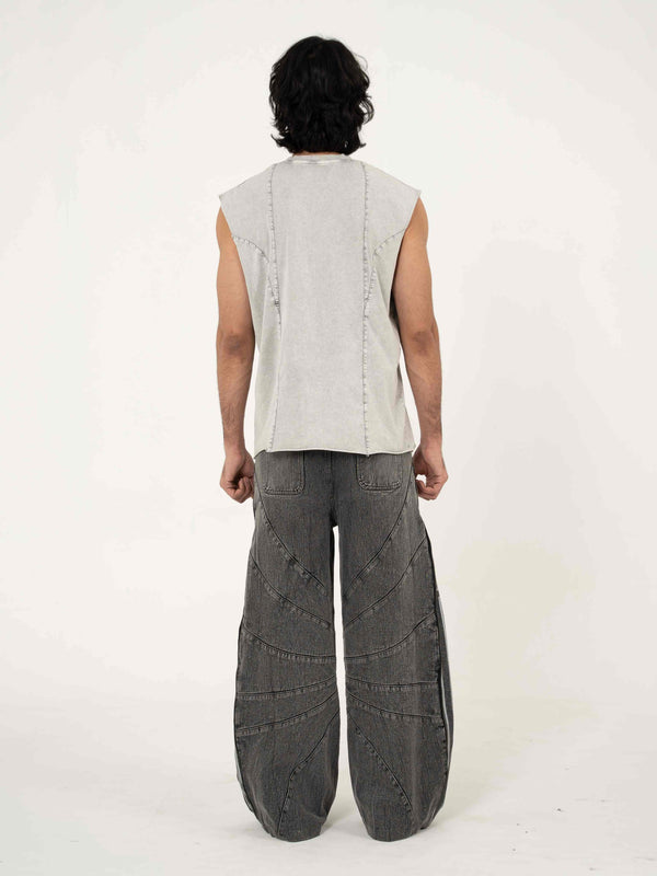 AFTERBURN MUSCLE TEE IN CONCRETE