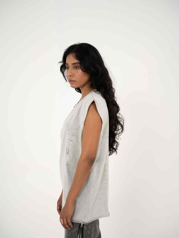 AFTERBURN MUSCLE TEE IN CONCRETE