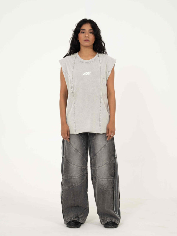 AFTERBURN MUSCLE TEE IN CONCRETE