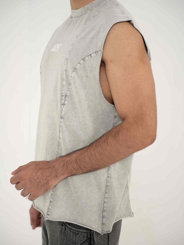 AFTERBURN MUSCLE TEE IN CONCRETE