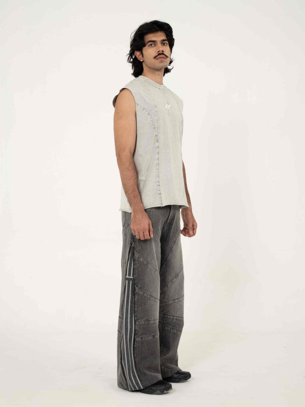 AFTERBURN MUSCLE TEE IN CONCRETE