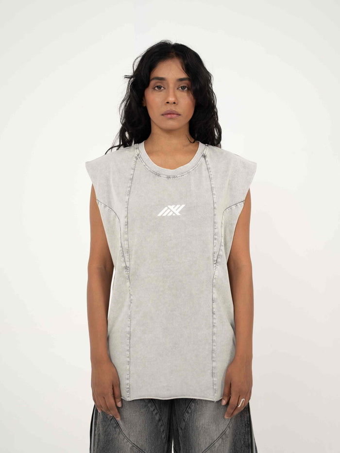 AFTERBURN MUSCLE TEE IN CONCRETE