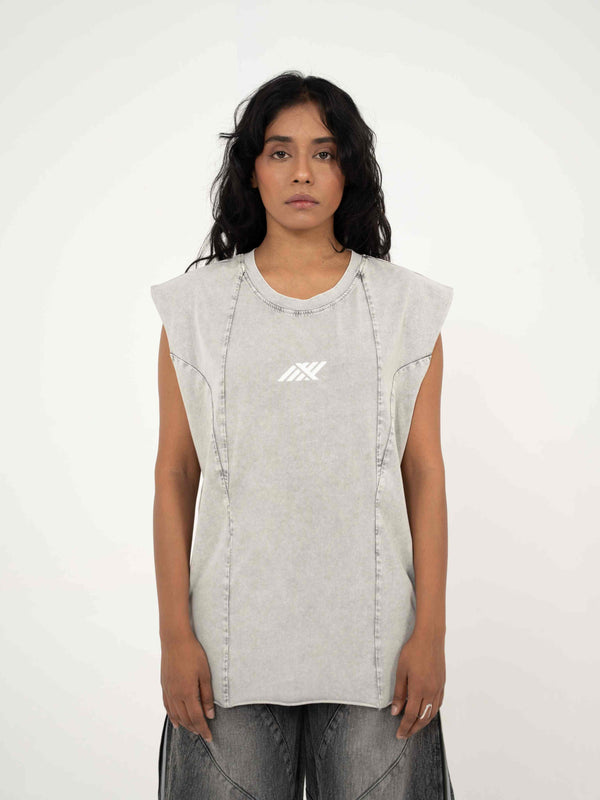 AFTERBURN MUSCLE TEE IN CONCRETE