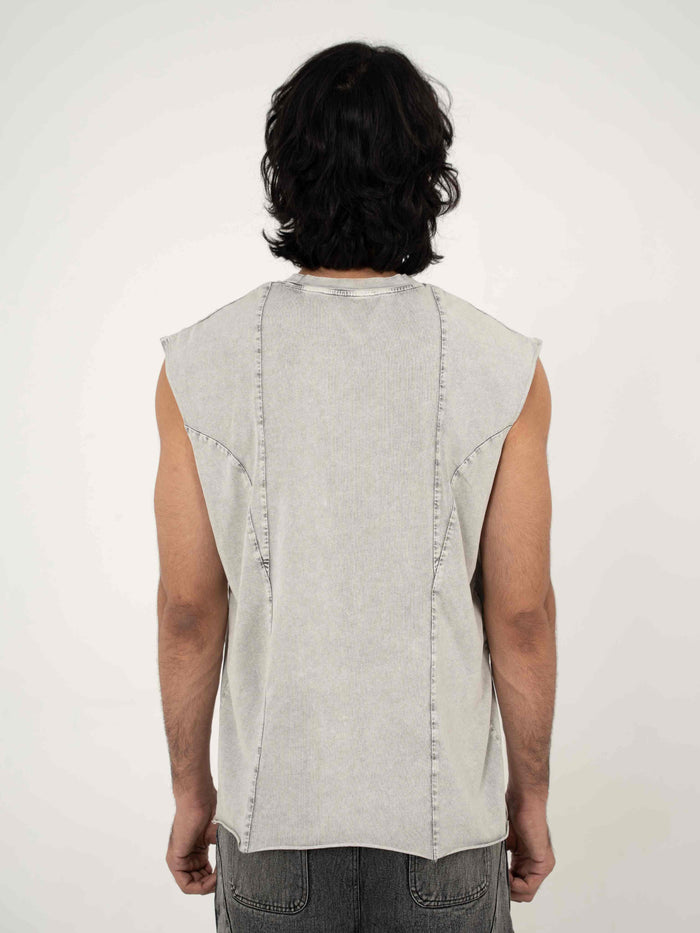 AFTERBURN MUSCLE TEE IN CONCRETE