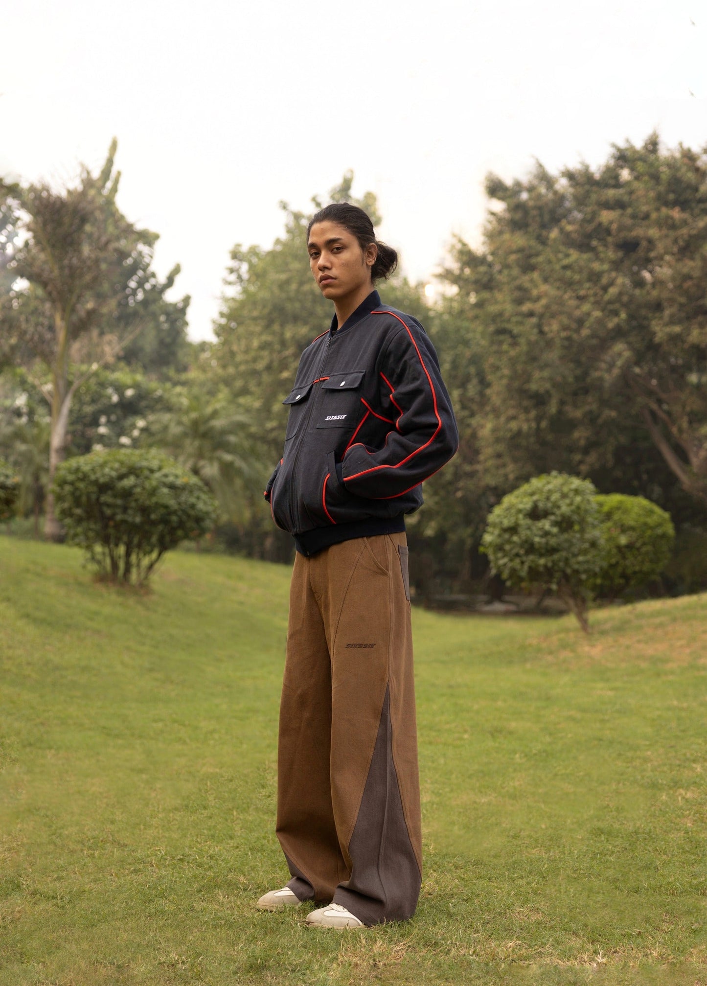 SEGMENTED PANTS IN SAND - UNISEX