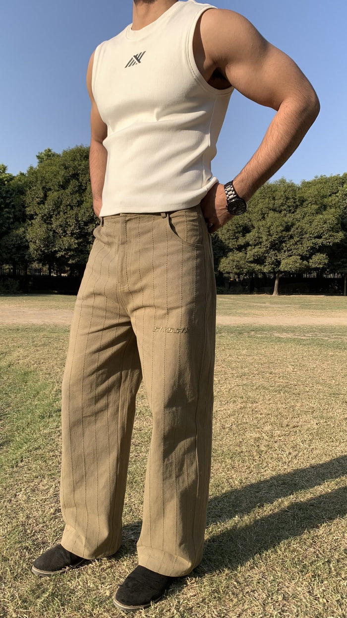 Stitchline Pants - Olive