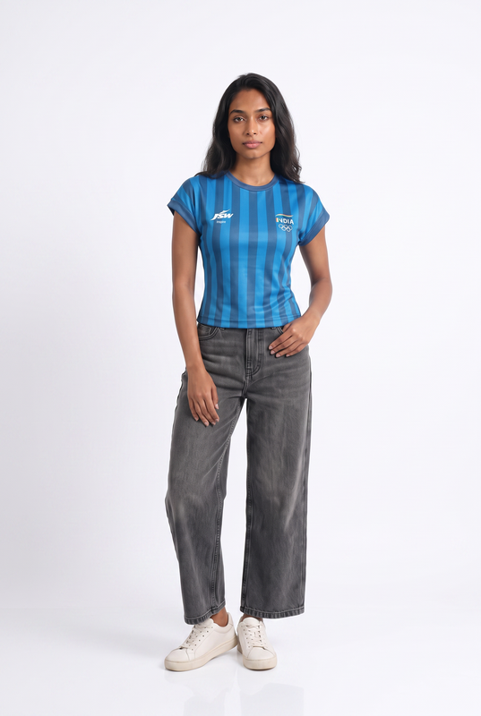 Team India Heritage Cropped Jersey