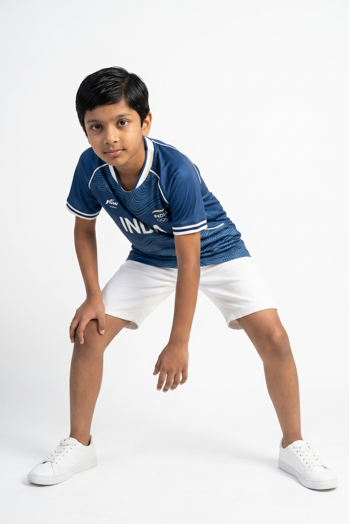 Official Team India 2026 Kids Travel Jersey (Unisex)