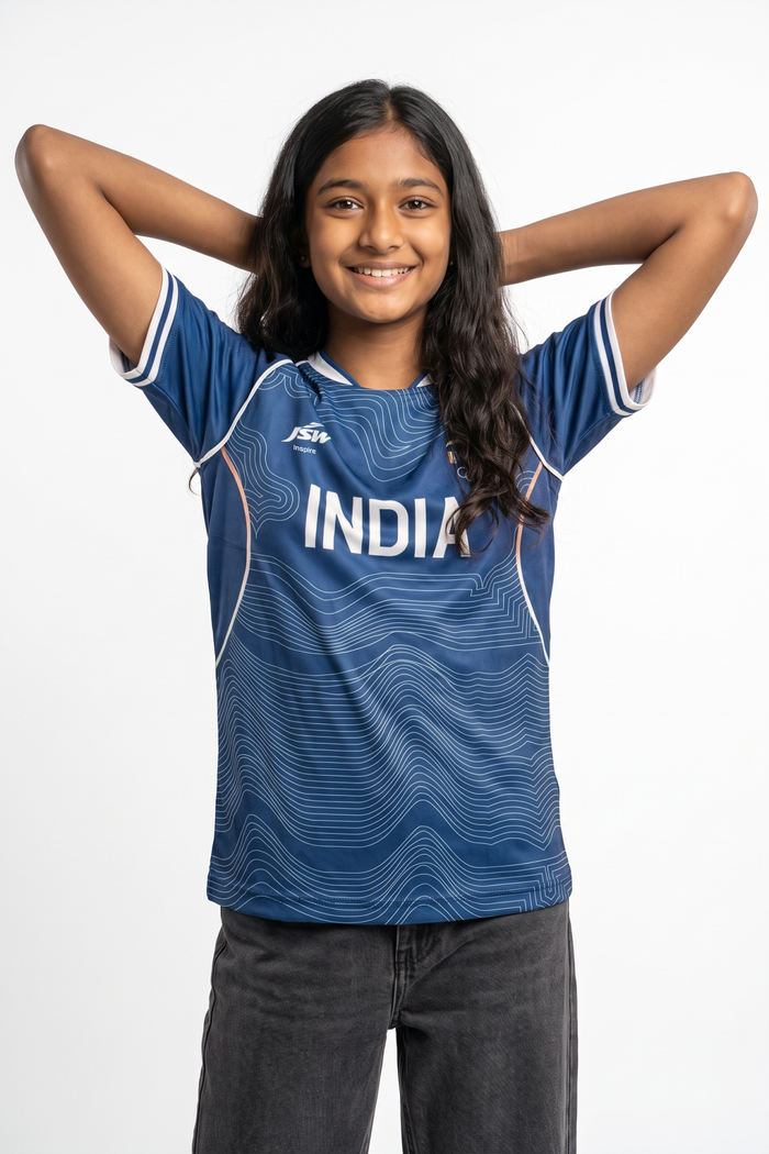 Official Team India 2026 Kids Travel Jersey (Unisex)