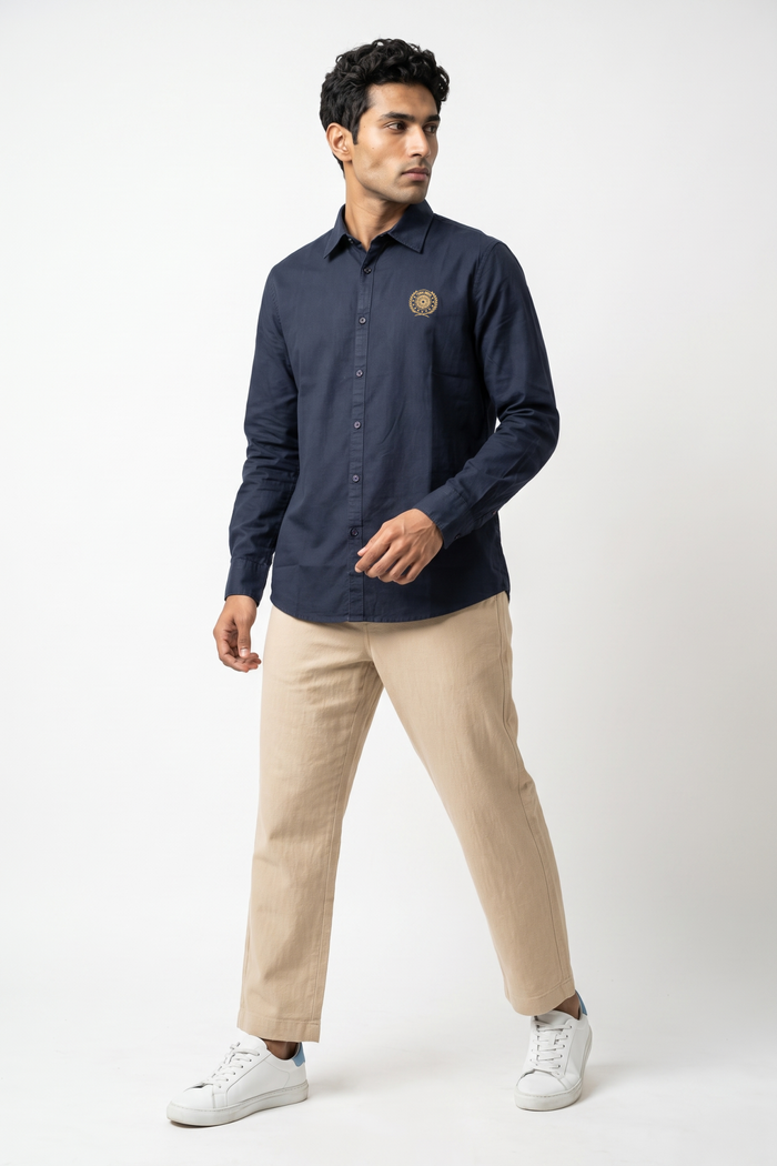 Team India Off Field Shirt Navy