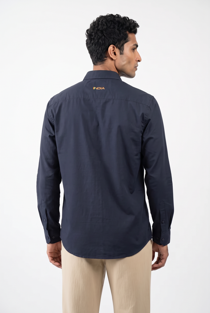 Team India Off Field Shirt Navy