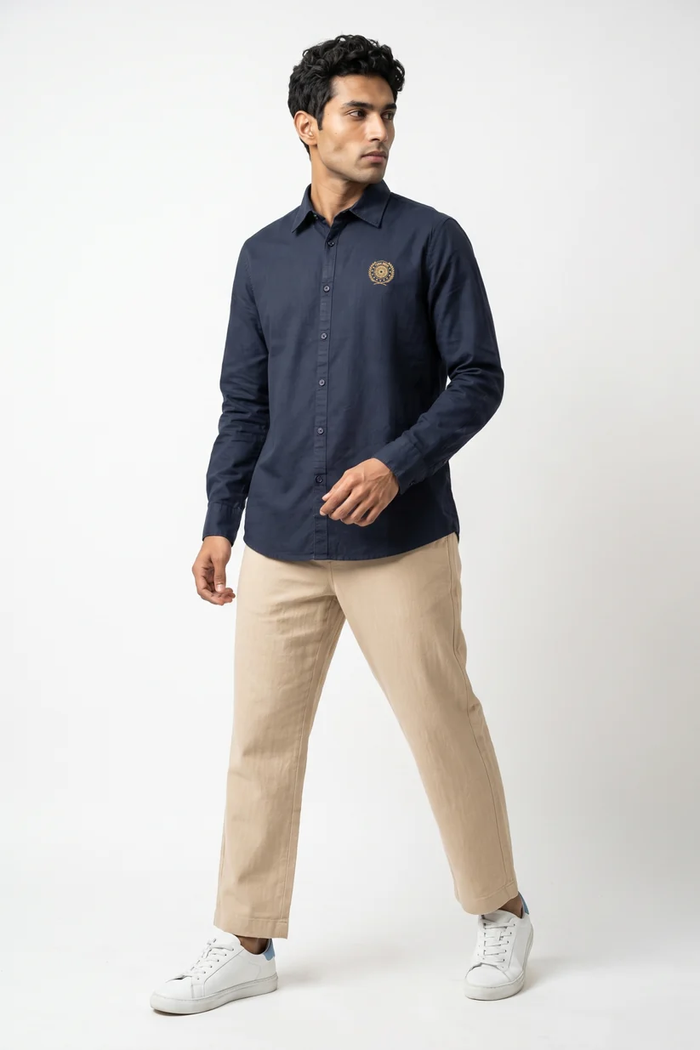 Team India Off Field Shirt Navy