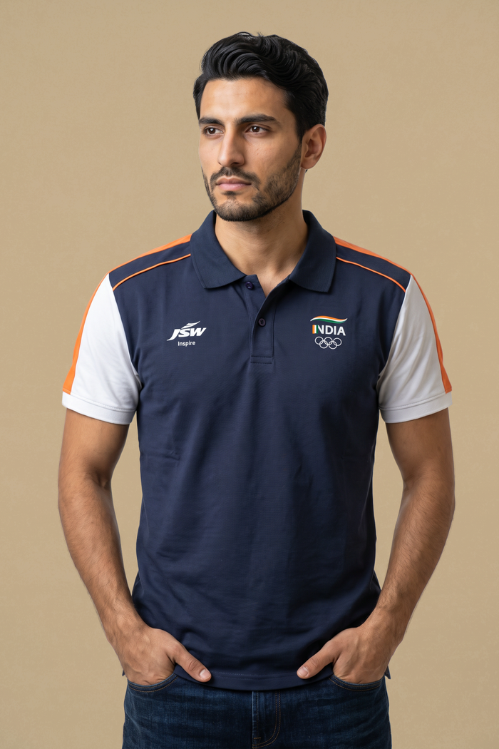Team India Navy Polo