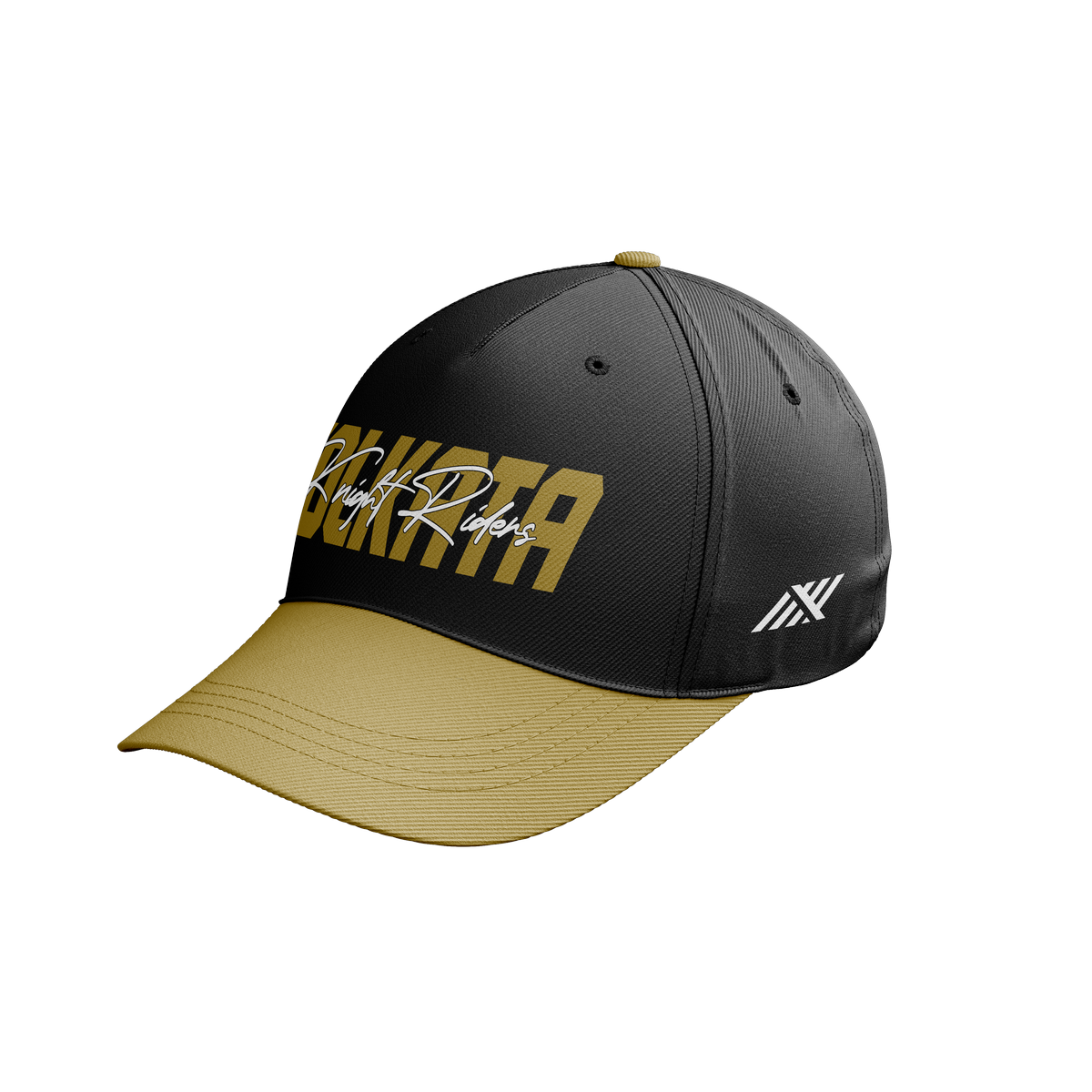KKR COLOUR BLOCK BLACK CAP