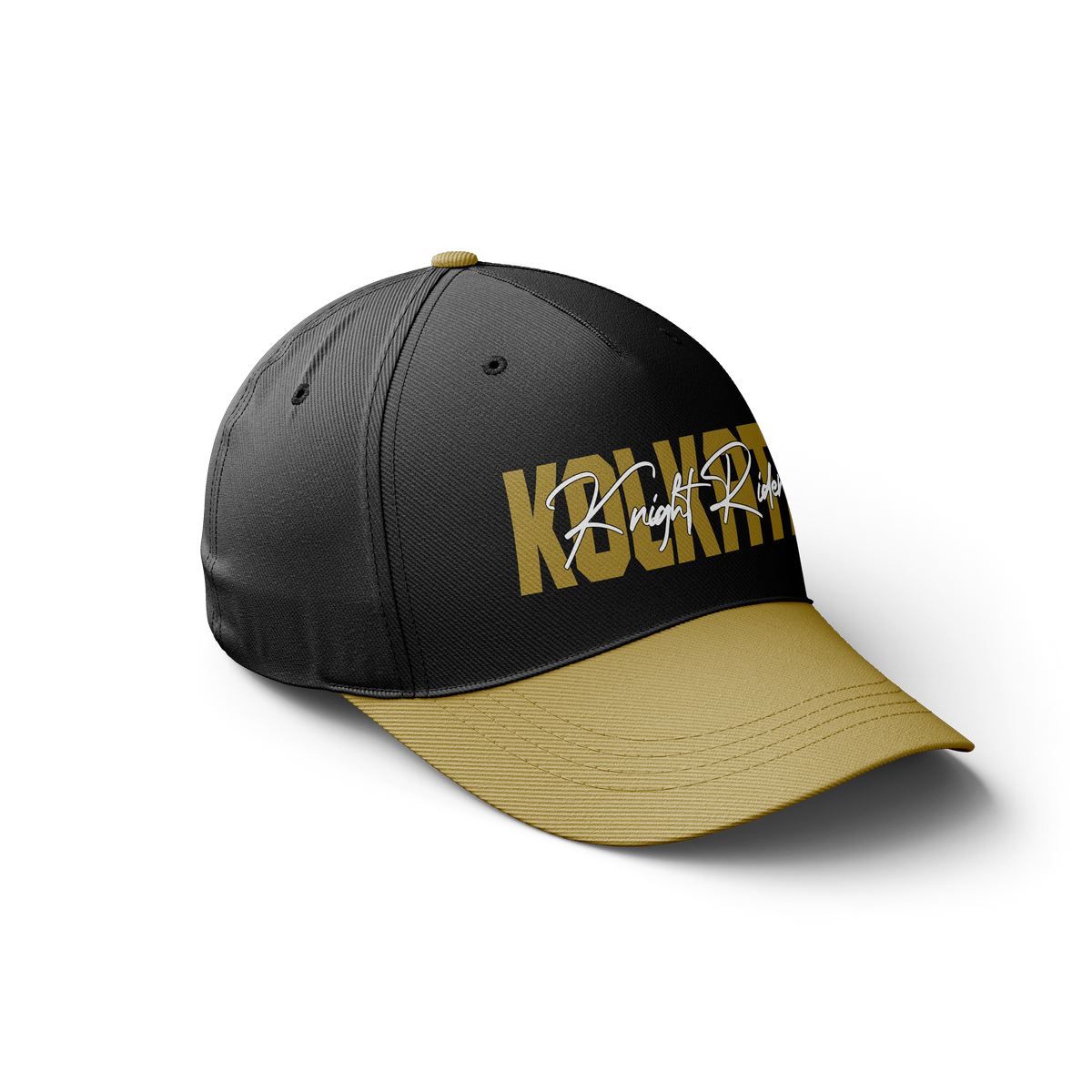 KKR COLOUR BLOCK BLACK CAP