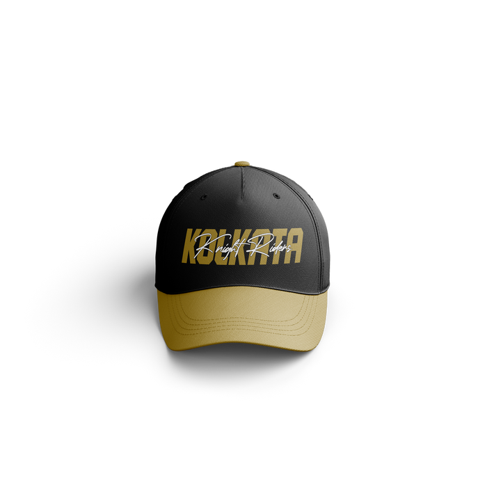 KKR COLOUR BLOCK BLACK CAP