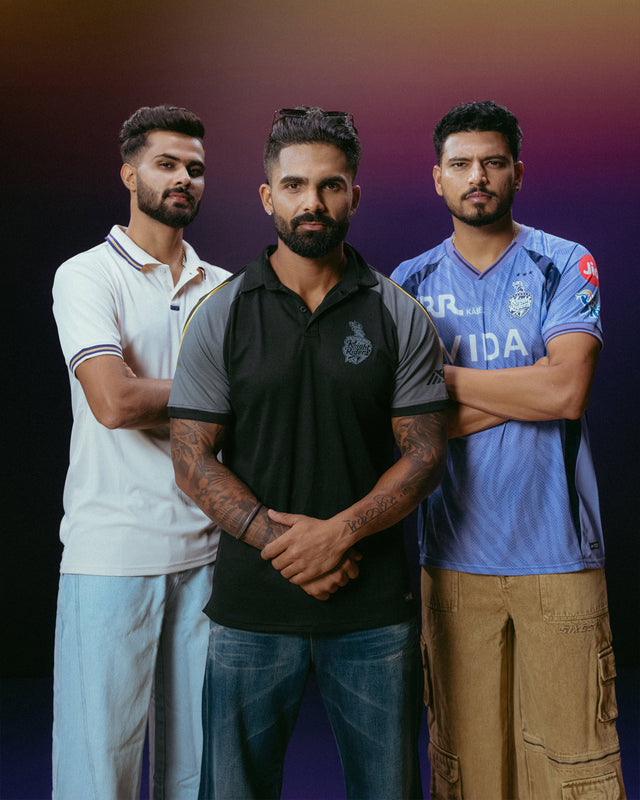 KKR Player Cream Polo