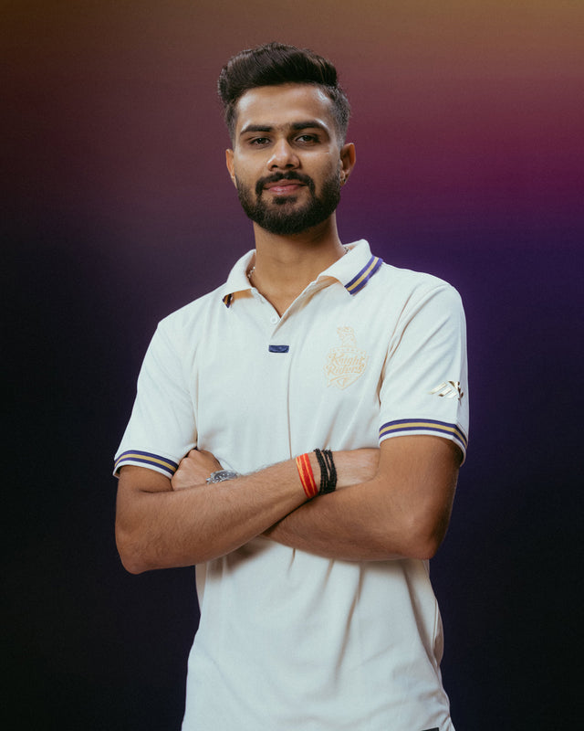 KKR Player Cream Polo