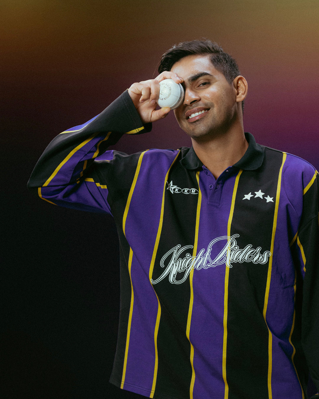 KKR Vertical Striped Rugby Polo