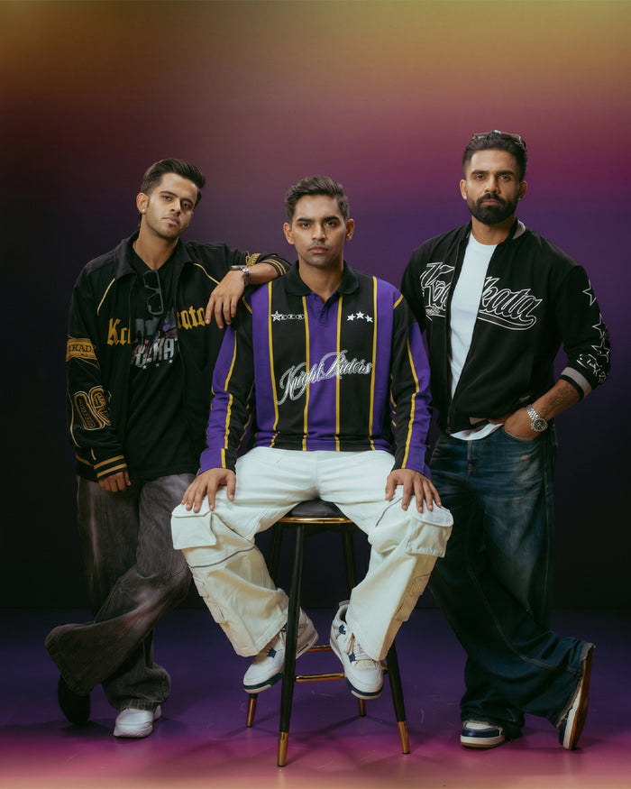 KKR Striped Rugby Polo